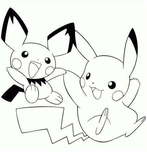 picachu para pintar|⚡ Dibujos de Pikachu para Colorear (Descarga e Imprime)